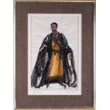 Roger Kemble Furse (1903-1972) English A costume design for Laurence Olivier as Othello, mixed media