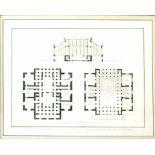 Schinkel, Carl Friedrich (1781 Neuruppin-Berlin 1841)"Grundriss und Durchschnitt des