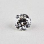 Diamant, 0,52 ct.Im Altschliff, w (H)-tcr/vsi1. Beigegeben: Kopie Wertgutachten Juwelier Stöger