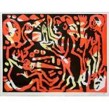 Penck, A.R. (1939 Dresden - Zürich 2017), eigentlich Ralf Winkler"Liebesgeflüster". Radierung/Papier