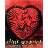 Warhol, Andy (1928 Pittsburgh - New York 1987)Ausstellungsplakat der Galerie Silvia Menzel "Andy