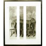 Wegman, William (geb. 1943 Holyoke)"Chairitable". Fotolithographie/Papier (l. verblasst), re. u. mit