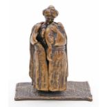 Erotische Skulptur, Tiffany Studios.Plastische Darstellung eines Orientalen mit Turban und weitem