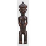 Ritual-Figur, Pende.Holz, bräunlich gefasst. Min. best. Pende, Kongo. H. 25,5 cm.
