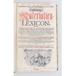 Lemery, Nicolai"Vollständiges Materialien-Lexicon, Darinnen Alle und jede SIMPLICIA...". Verlegt von