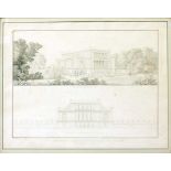 Schinkel, Carl Friedrich (1781 Neuruppin-Berlin 1841)Perspektivische Ansicht "Gesellschaftshaus im