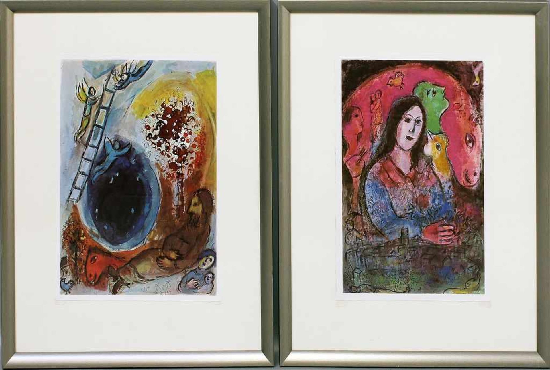 Chagall, Marc (1887 Peskowatik - Saint-Paul-de-Vence 1985), nach4 div. Darstellungen (L'échelle de - Bild 2 aus 2