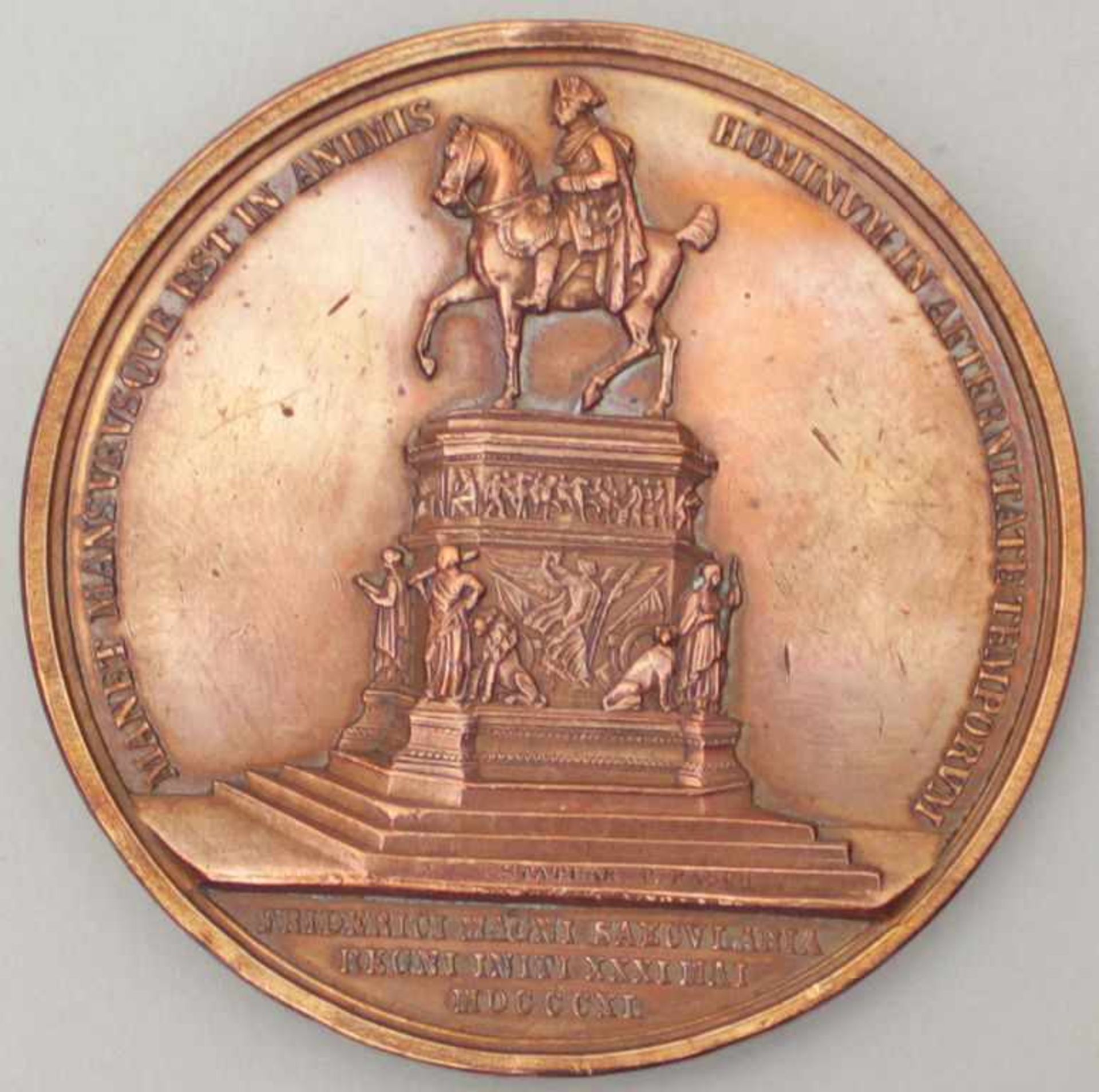 Bronze- oder Kupfermedaille, Preußen.Auf den preußischen König Friedrich II. anlässlich der - Bild 2 aus 2