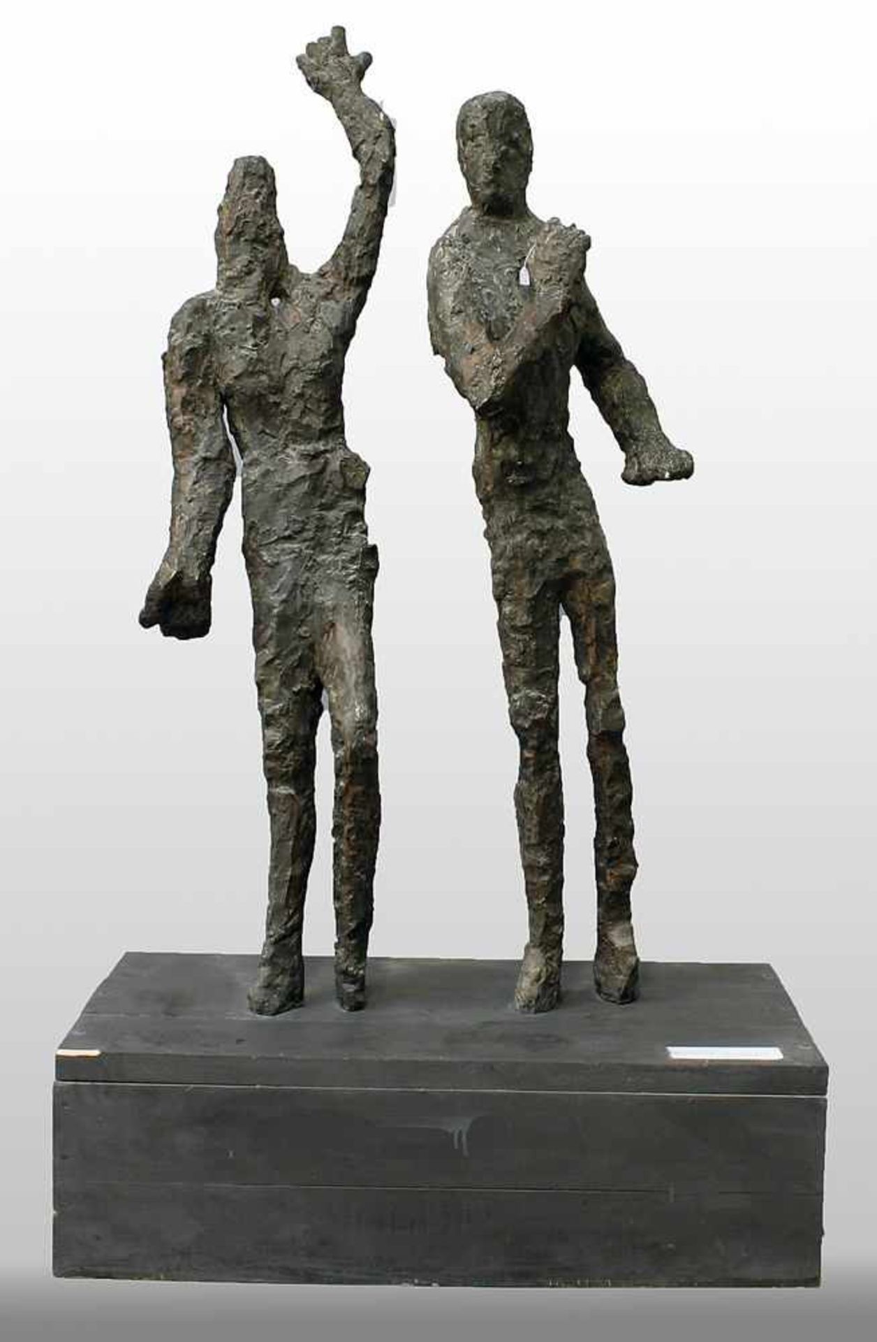 Bierkämper, Dörte (20. Jh.)Skulpturengruppe "Figaros Hochzeit", so auf einem Etikett bez. Bronze,