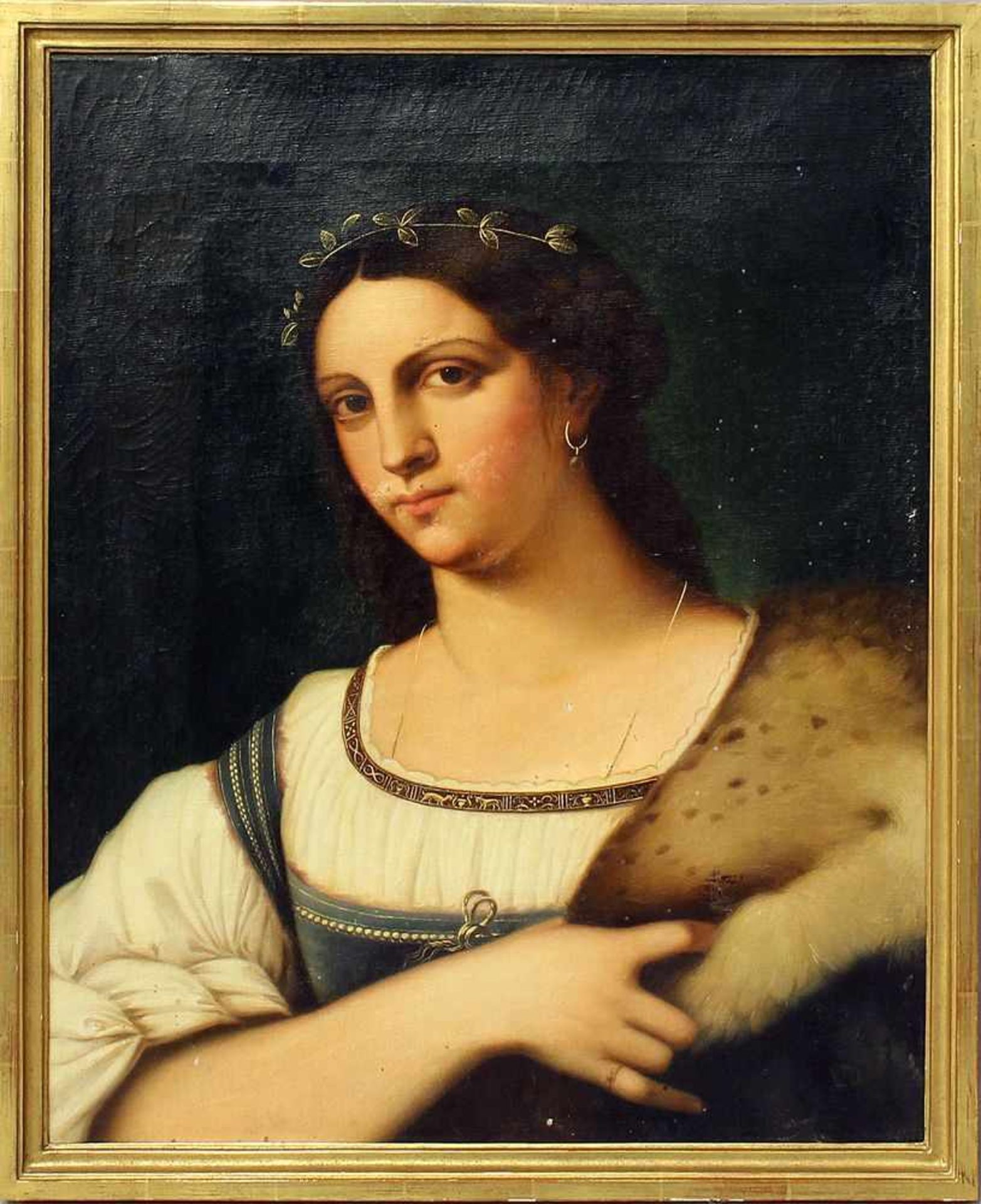 Gandolfo, Giuseppe (1792 Catania/Italien 1855)Portrait einer jungen, südländischen Schönheit. Öl/