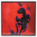 Warhol, Andy (1928 Pittsburgh - New York 1987), nachWandbild bzw. -objekt: "Andy Warhol rot".