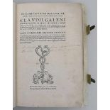 Galenus / Cornarius, Janus"Opus medicum practicum, varium, vere aureum, et postremae lectionis:
