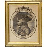 Unger, Johann Georg (1715 Pirna - Berlin 1788)"FRIDERICUS MAGNUS", so im Stock betitelt. Holzschnitt