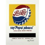 Warhol, Andy (1928-1987), nach"Pepsi Cola". Lithographie, re. u. Drucksign. und li. u. Ex. 1.161/5.