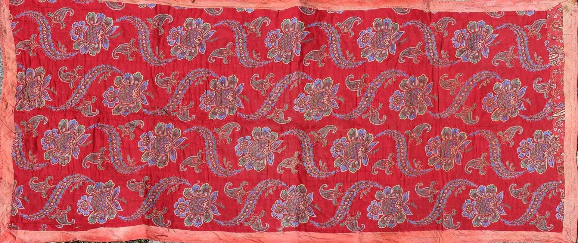 Reisegebetsteppich mit Goldbrokat (Usbekistan, Anf. 20. Jh.), ca. 110x 53 cm.EHZ 4.