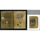 Sammlung von zehn indo-persischen Gouachen (19. Jh.)Verschiedene Darstellungen mit Pflanzen,