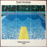 Hockney, David (geb. 1937 Bradford), nachAusstellungsplakat "piscines de papier", Editions