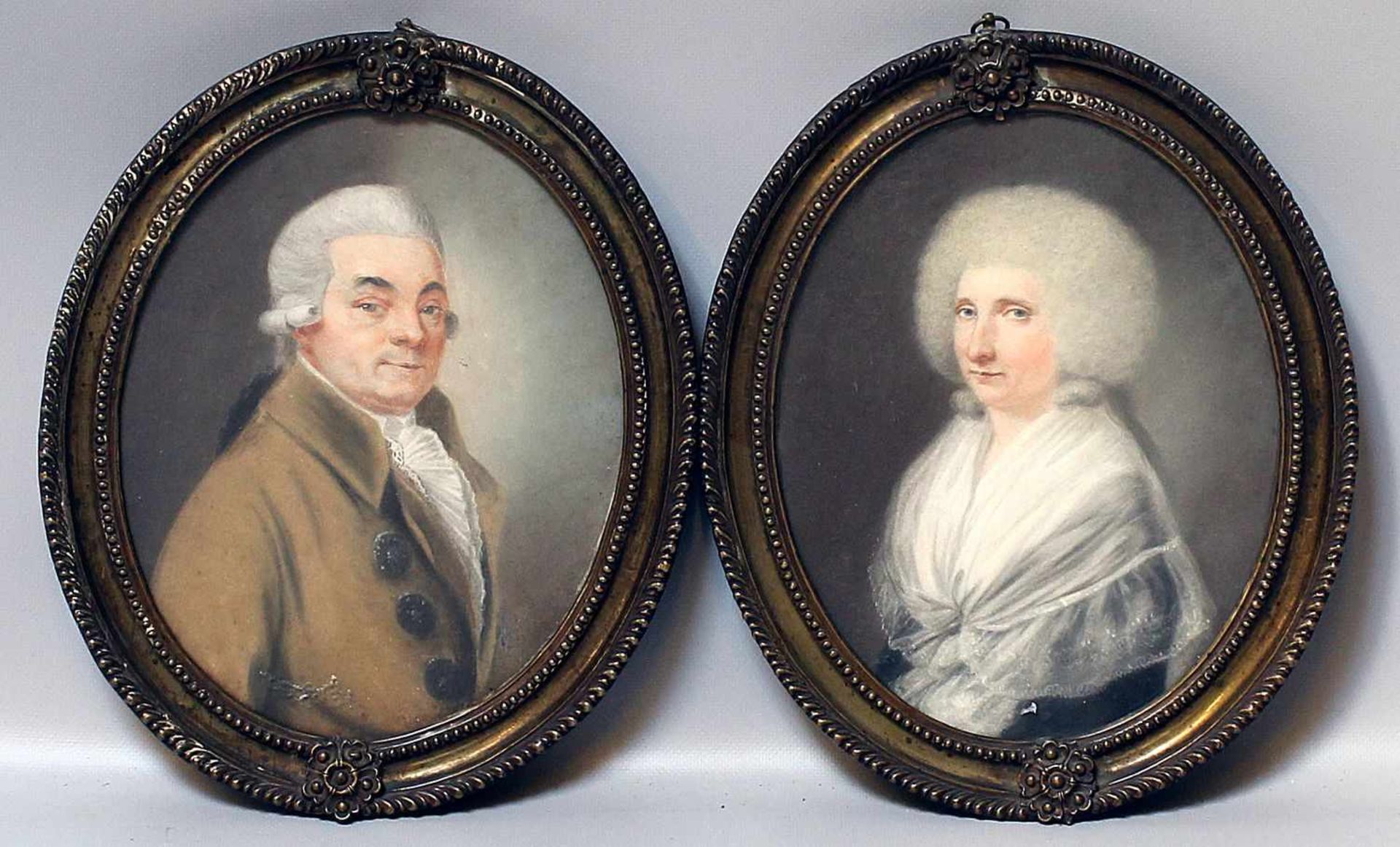 Graff, Anton (1736 Augsburg-Dresden 1813), att.Pendants: "Großvater und Großmutter des