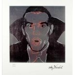 Warhol, Andy (1928-1987), nach"Dracula". Lithographie, re. u. Drucksign. und li. u. Ex. 3.081/5.000,