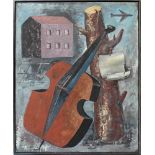 Weishaupt, Andreas (geb. 1957 in Düsseldorf - lebt und arbeitet in Berlin)"Stilleben mit Cello",