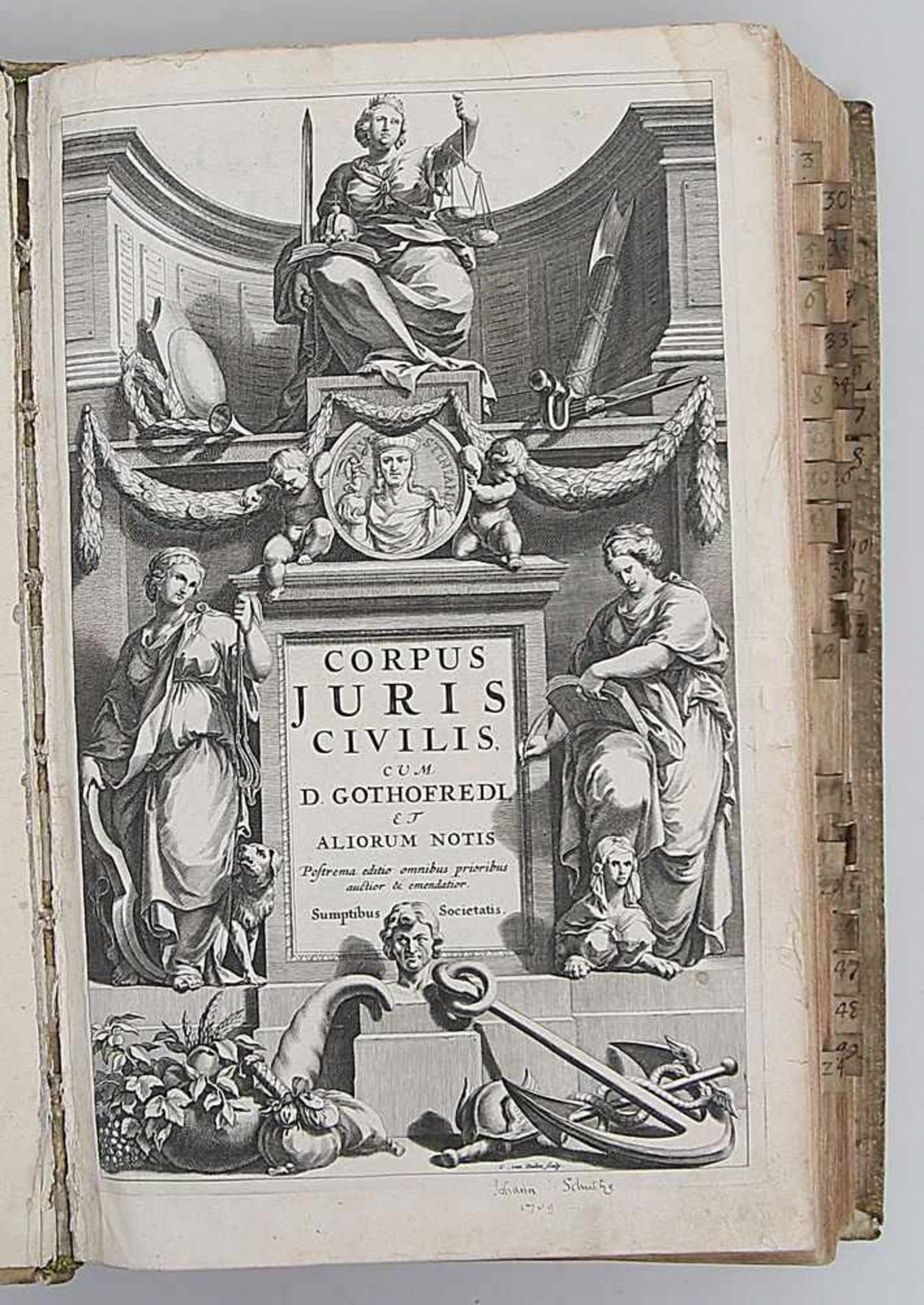 Godefroy, Denys (Dionysius Gothofredius)"Corpus juris civilis, pandectis ad Florentinum archetypum