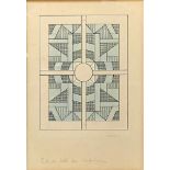 Herbin, Auguste (1882 Quiévy - Paris 1960)"toit de hall vu interieur", so li. u. betitelt.