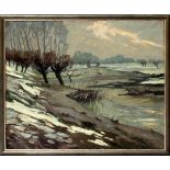 von Perfall, Erich Freiherr (1882 Düsseldorf 1961)Winterliche Landschaftsdarstellung mit