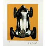 Warhol, Andy (1928-1987), nachMercedes "W125" Orange. Lithographie, re. u. Drucksign. und li. u. Ex.