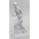 Hubatsch, Hermann (1878 Berlin 1940)Skulptur "Aphrodite", weiß. Zeigefinger der li. Hand rep.,
