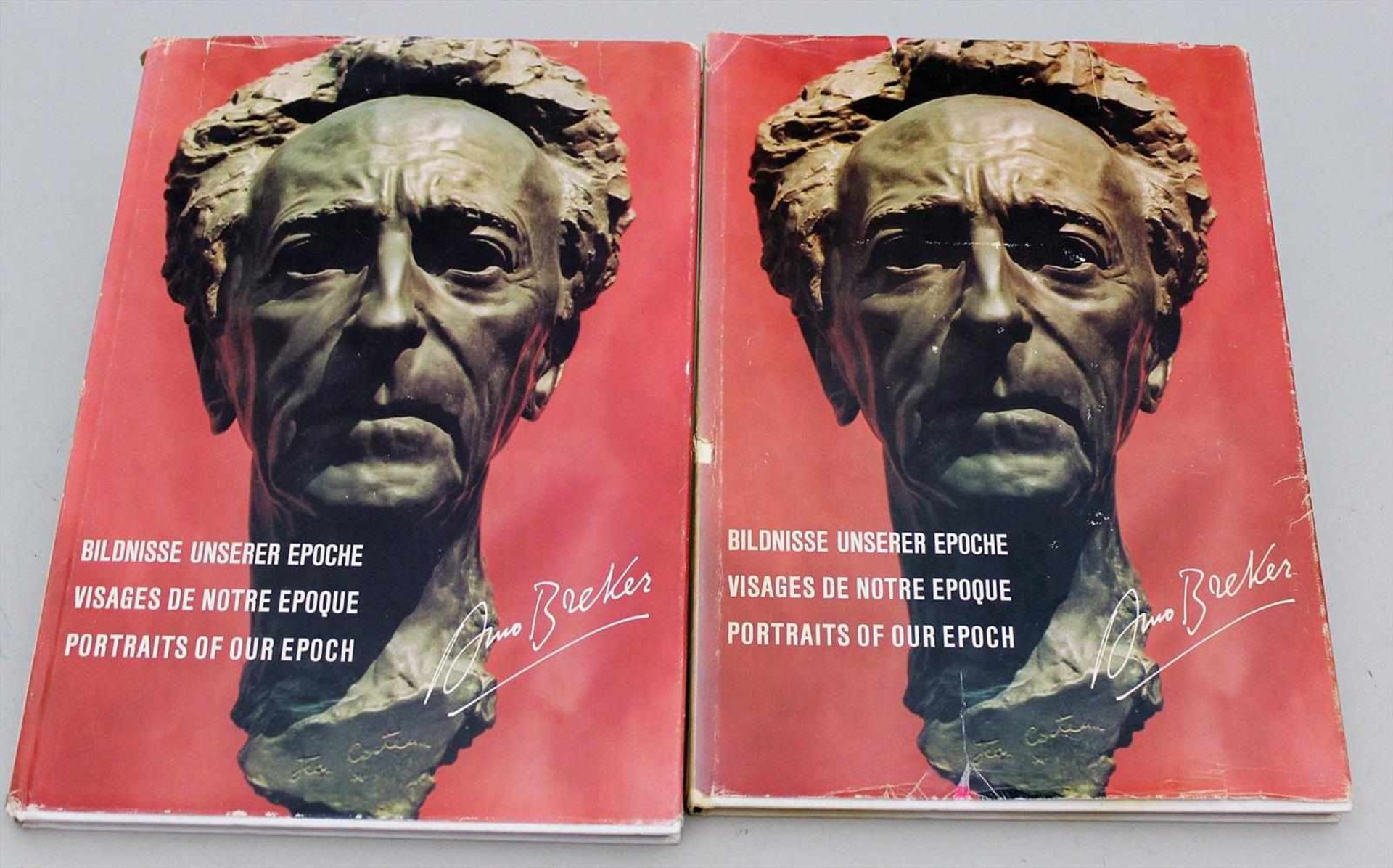 Breker, Arno (1900-1991)2 Bücher "Bildnisse unserer Epoche", 1x mit Widmung, sign. und dat. 1975.
