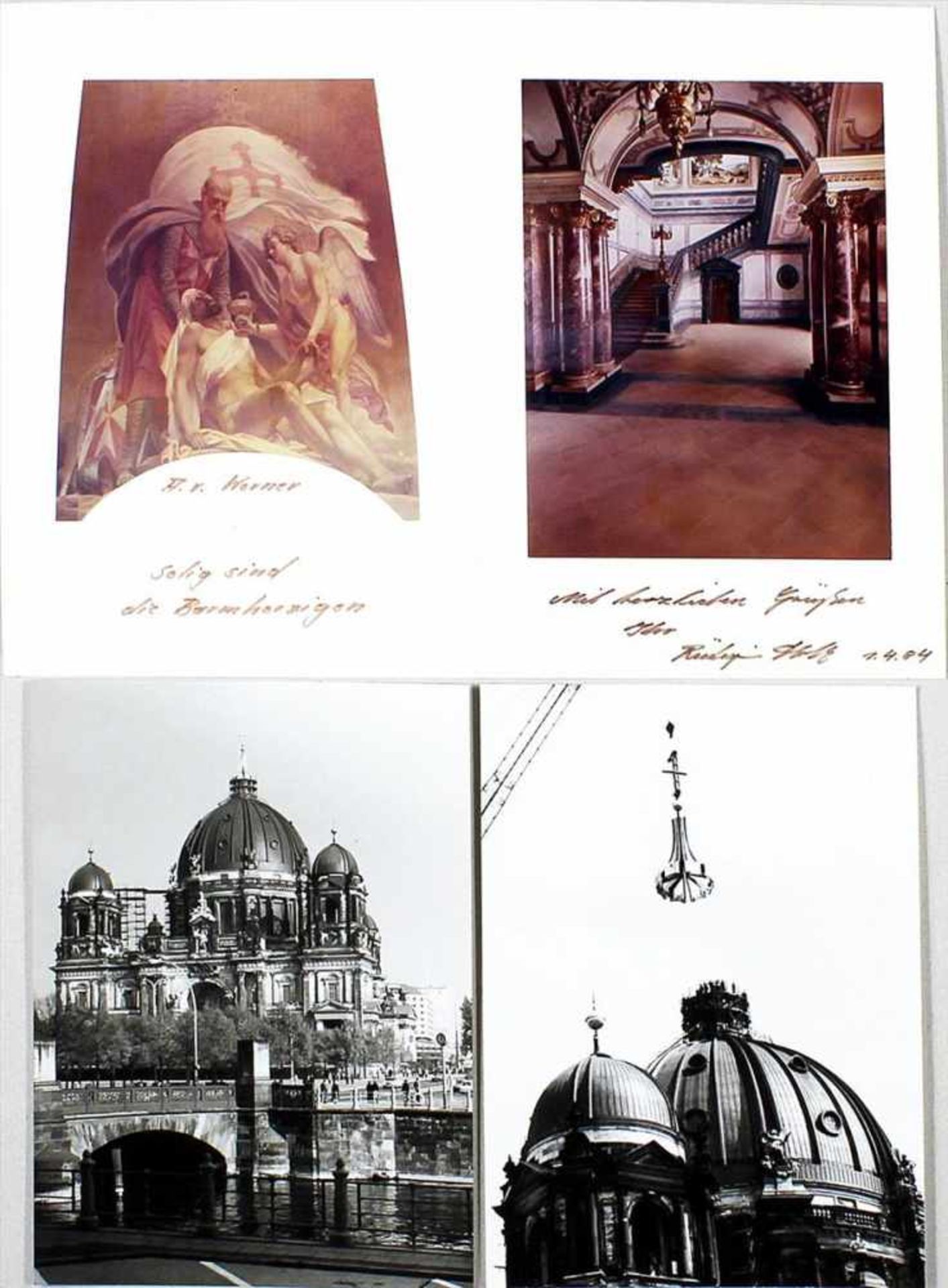 Konvolut Fotografien,Postkarten und Briefe, hauptsächlich zum Thema Berliner Dom. Teils