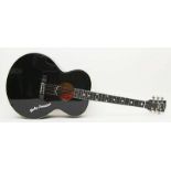 Akustische Gitarre, Gibson.Limitierte Edition "Harley Davidson LTD", Ex. 858/1.500. Schwarz