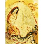 Chagall, Marc (1887 Peskowatik - Saint-Paul-de-Vence 1985)"Rachel dérobe les idoles de son père",