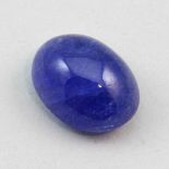 Tansanit, 9,8 ct.Ovales Cabochon. Opak, natürliche Wachstumsmerkmale.- - -19.33 % buyer's premium on