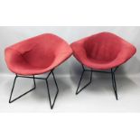 Bertoia, Harry (1915 Friaul-Julisch Venetien - Barto 1978)Paar Lounge-Sessel "Diamond Chair 421".