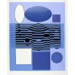 Vasarely, Viktor (1908 Pecs - Paris 1997)Op-Art-Komposition. Serigraphie/Kunststoff (l. Alters-,