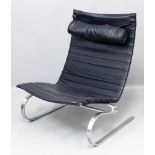 Kjaerholm, Poul (1929 Osterva - Hillerod 1980)Lounge-Sessel "PK 20". Gestell aus verchromtem