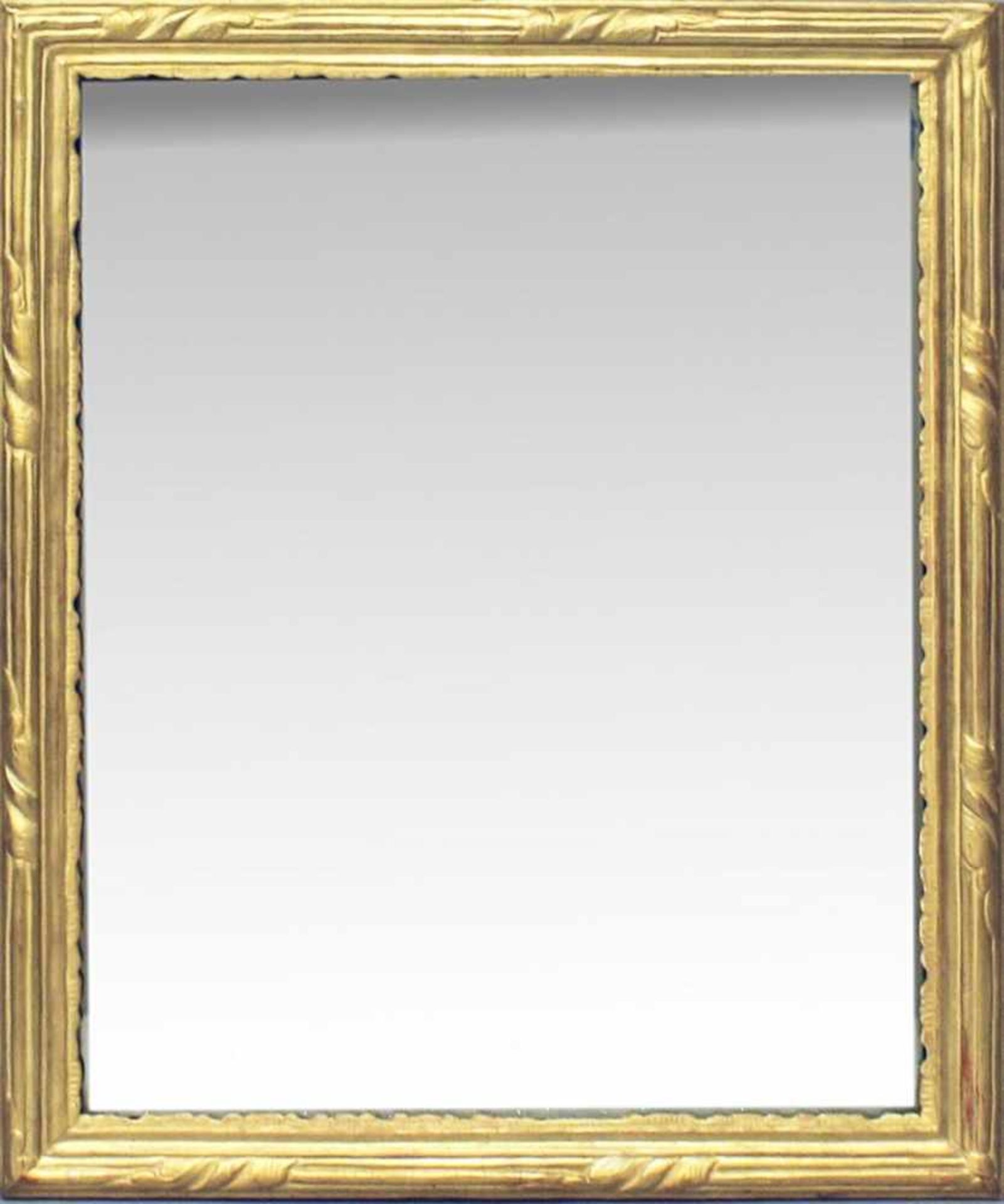 Napoleon III.-Spiegel (Frankreich, 2. Hälfte 19. Jh.).Holz und Stuck, goldgefasst. L.