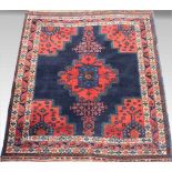 Afghan, ca. 155x 134 cm.EHZ 1-2.- - -19.33 % buyer's premium on the hammer price19.00 % VAT on