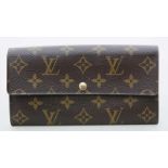 Limitiertes Portemonnaie, Louis Vuitton.Große Geldbörse in der Sonderedition "Monogram Fleuri".