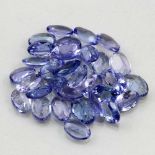 Lot Tansanite, zus. ca. 13,1 ct.Oval facettiert. Unterschiedliche fliederfarbene Farbnuancen.- - -