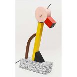 Sottsass, Ettore (1917 Innsbruck - Mailand 2007)Tischleuchte "Tahiti", einflammig. Gestell mit