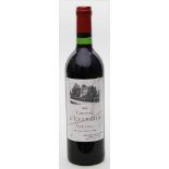 Flasche Rotwein "Chateau l'Evangile Pomerol 1983".Flasche wurde gut gelagert.- - -19.33 % buyer's