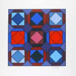 Vasarely, Viktor (1908 Pecs - Paris 1997)Geometrische Komposition. Serigraphie/Papier (l.