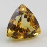 Citrin, 15,91 ct.Im Trillantschliff. Intensives Honiggelb.- - -19.33 % buyer's premium on the hammer