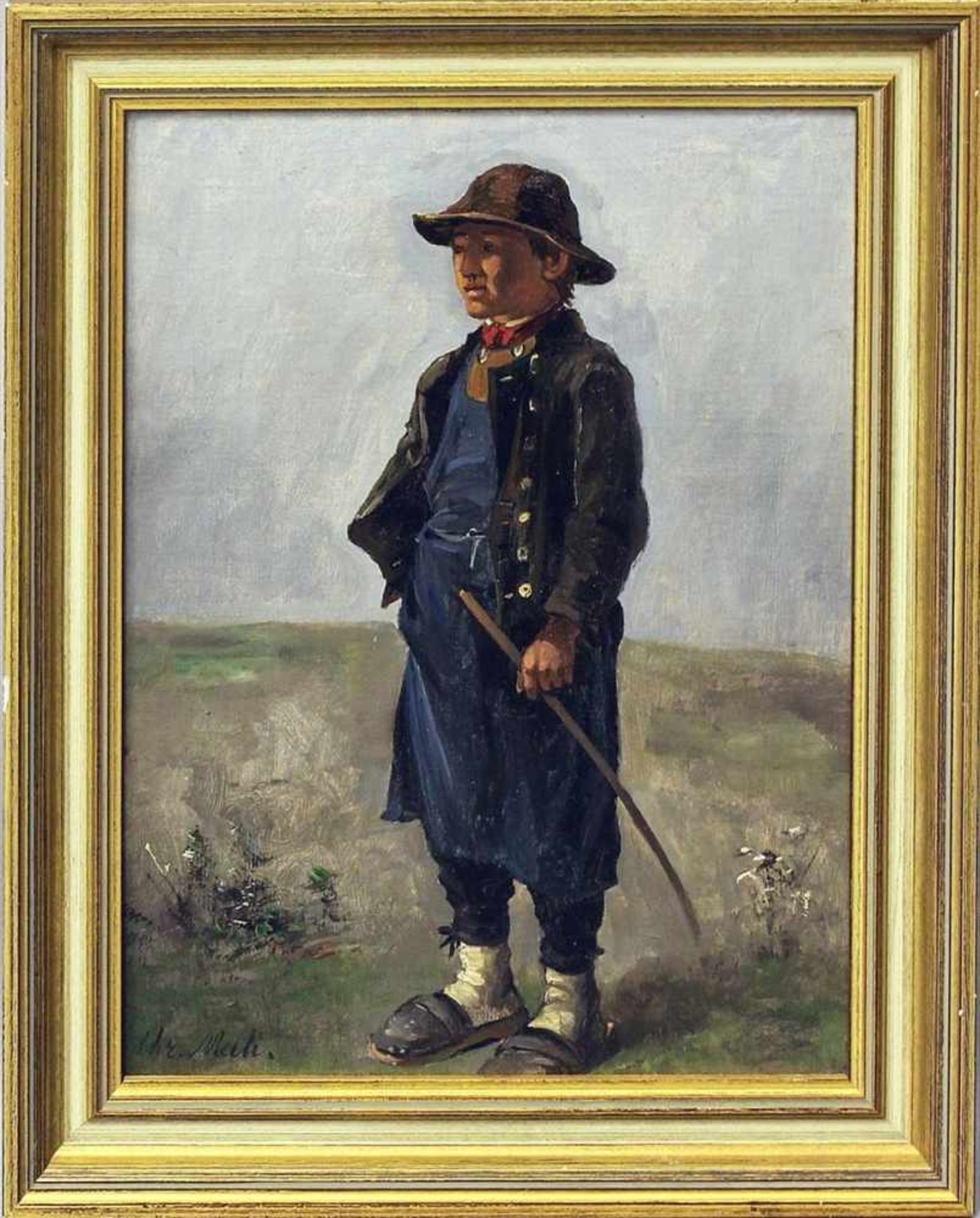 Mali, Christian Friedrich (1832 Darthuizen - München 1906)Studienhafte Darstellung eines jungen