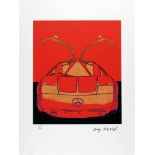 Warhol, Andy (1928-1987), nachMercedes "C111" Red. Granolithographie/Papier, re. u. Drucksign. und
