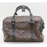 Limitierte "Carryall", Louis Vuitton.Linie "Monogram Canvas". Schwarzer Lederbesatz und -griff.