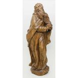 Unbekannter Künstler (17. Jh.)Barock-Skulptur eines Apostels. Lindenholz, vollplastisch