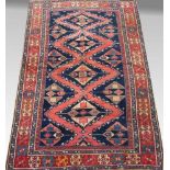 Kasak (20er/30er Jahre), ca. 245x 142 cm.EHZ 4, rest. und kl. Mottenschäden.- - -19.33 % buyer's